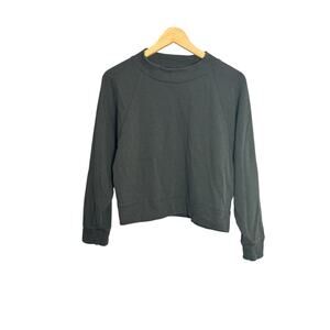 Chasor Cashmere Blend Black Long Sleeve Sweatshirt Size Small